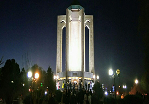 نمایی از آرامگاه باباطاهر در همدان + فیلم