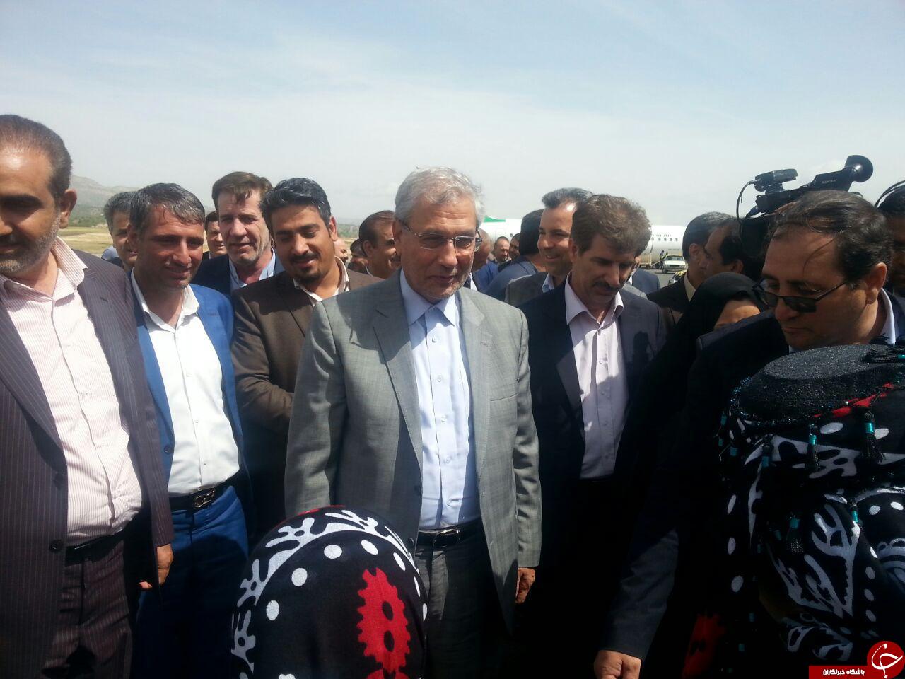ورود وزیر تعاون،کار و رفاه اجتماعی به ایلام+عکس