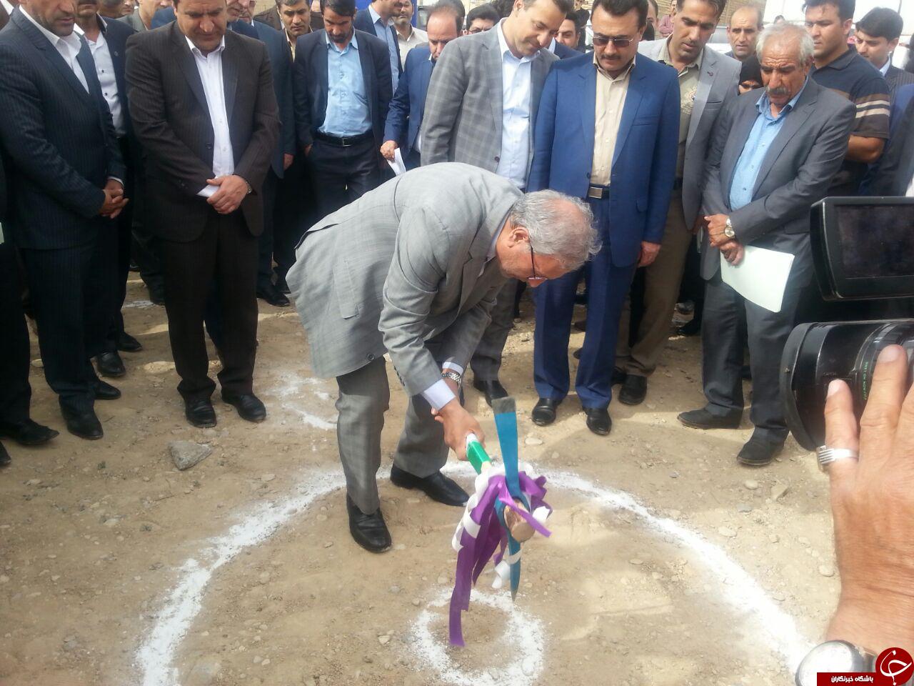 درمانگاه تامین اجتماعی مهران با حضور وزیر رفاه کلنگ زنی شد+عکس