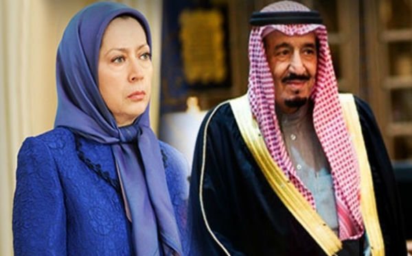 تجمع منافقین در پاریس برای حمایت از ولیعهد سعودی
