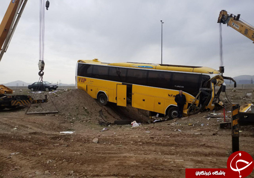 سانحه رانندگی با ۲۰ مصدوم در آزاد راه قزوین، کرج +تصاویر