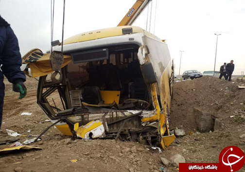 سانحه رانندگی با ۲۰ مصدوم در آزاد راه قزوین، کرج +تصاویر