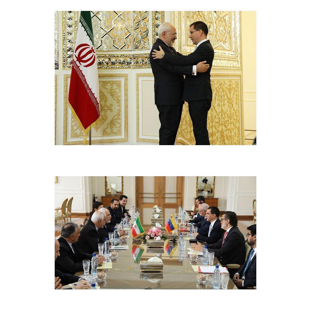 دیدار ظریف با وزیر خارجه ونزوئلا