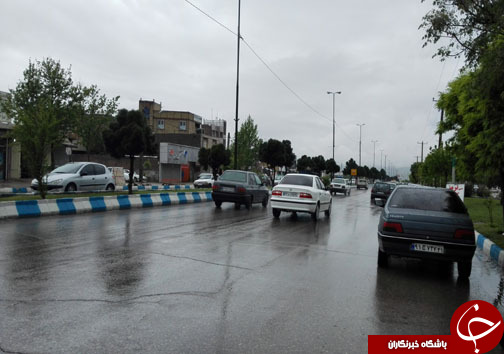 تصـاویر بارش باران بهاری در شهر خرم آباد