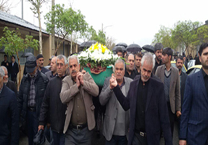 مادر شهیدان شعبانی راد در همدان تشییع شد