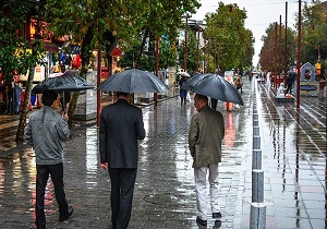 احتمال بارش های رگباری در روز دوشنبه