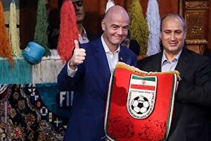 تقدیر "اینفانتینو" از رئیس فدراسیون فوتبال ایران