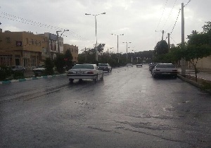 بارش رحمت الهی در یزد