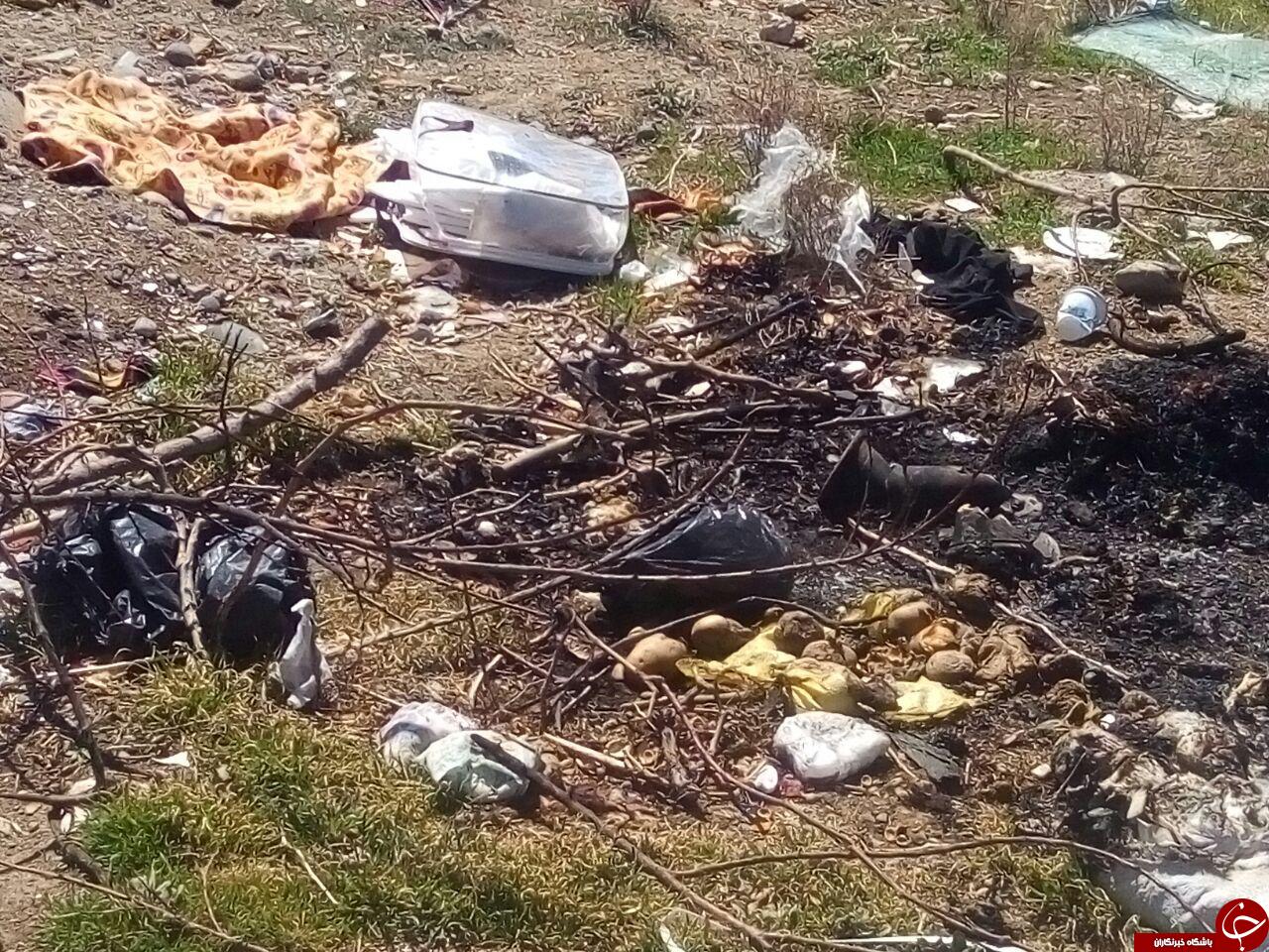 تصاویری از دپوی زباله در روستای قیصریه