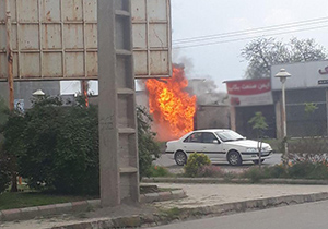 آتش سوزی در مغازه کپسول گاز در گلستان