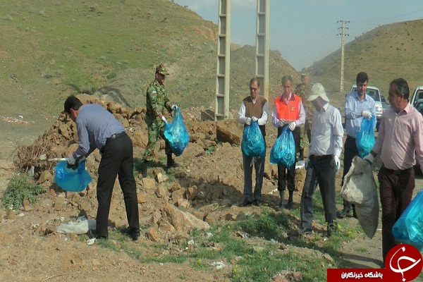 پاکسازی محیط زیست عجب شیر به همت سربازان