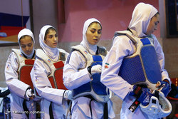 رقابت های تکواندو نونهالان دختر کشور