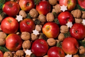 طرز تهیه شیرینی سیب و گردو//نوروز