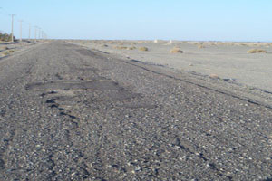وضعیت اسفناک جاده در روستای ده رضا + تصاویر