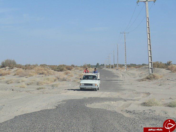 وضعیت اسفناک جاده در روستای ده رضا&nbsp;+ تصاویر