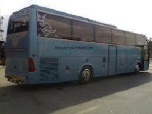 اتوبوس سواری موتور سیکلت در فراهان
