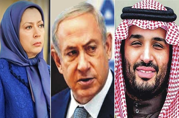 دیدار سرکرده منافقین، ولیعهد سعودی و سفیر رژیم صهیونیستی در فرانسه