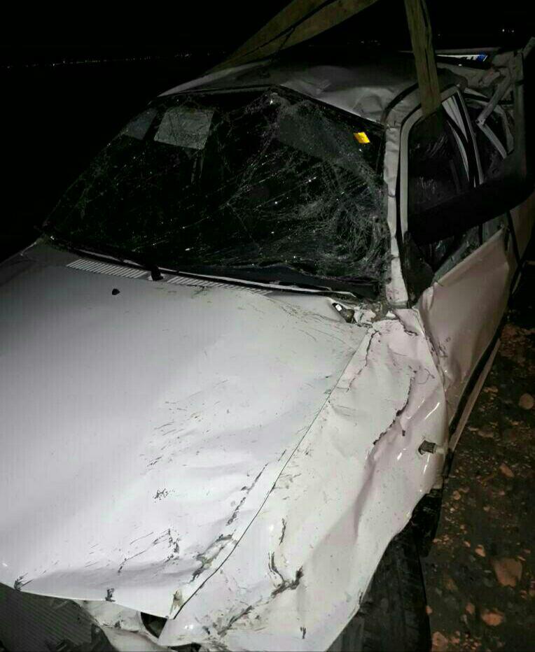 فوت دونفر براثر سانحه رانندگی در جیرفت
