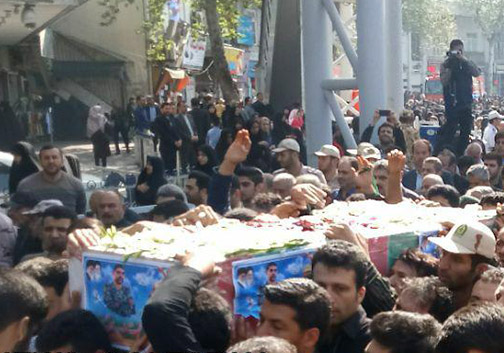 تشییع با شکوه شهید مدافع حرم در گلستان