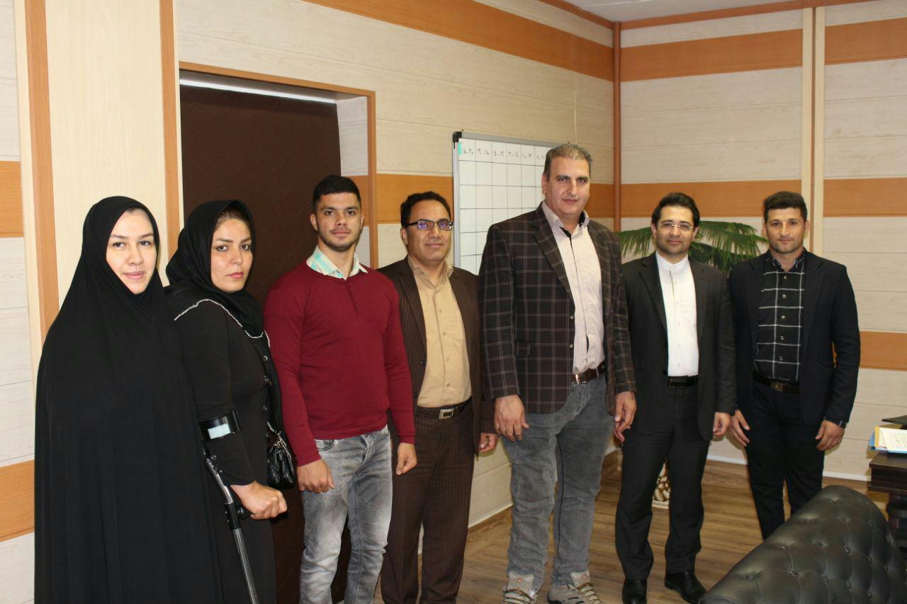 تقدیر رییس هیات جانبازان و معلولین استان کرمانشاه از مدیر کل بهزیستی استان