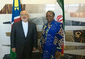 ظریف با وزیر روابط و همکاری&zwnj;های بین المللی نامیبیا دیدار کرد
