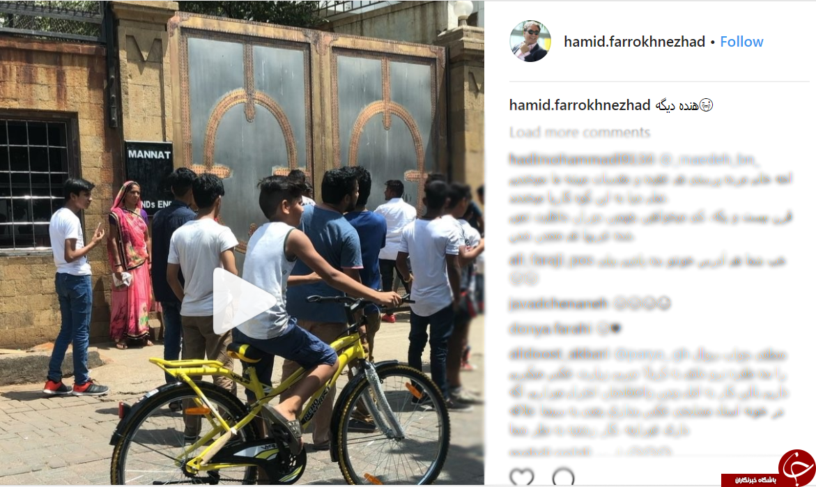 صف طولانی مردم برای سلفی گرفتن با درب خانه بازیگر معروف!+فیلم