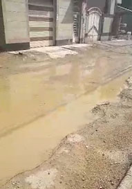 بارش باران و آبگرفتگی خیابان‌ها در آبادان + فیلم