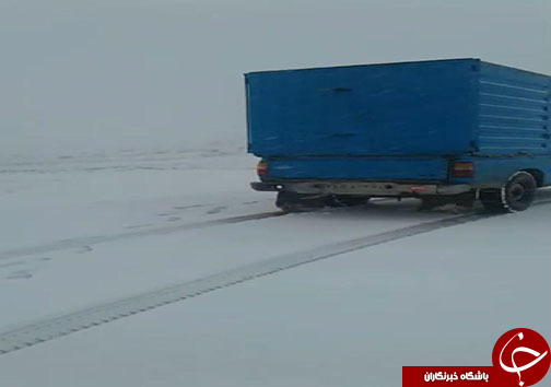 بارش برف بهاری در گردنه گله بادوش الیگودرز+عکس