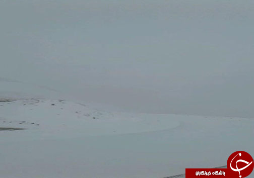 بارش برف بهاری در گردنه گله بادوش الیگودرز+عکس