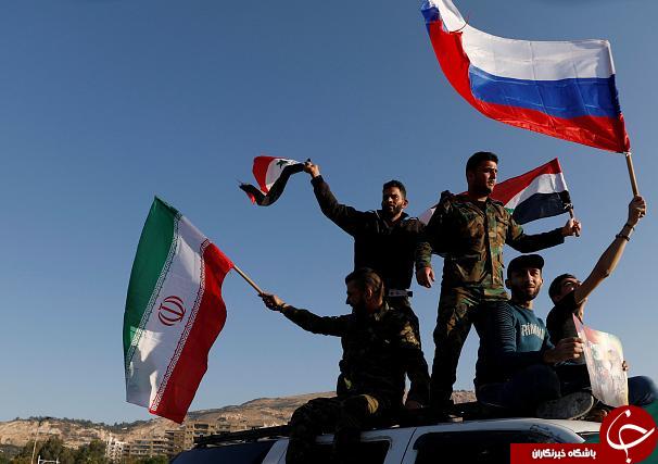 راهپیمایی سوری&zwnj;ها در محکومیت تجاوز غربی&zwnj;ها به کشورشان