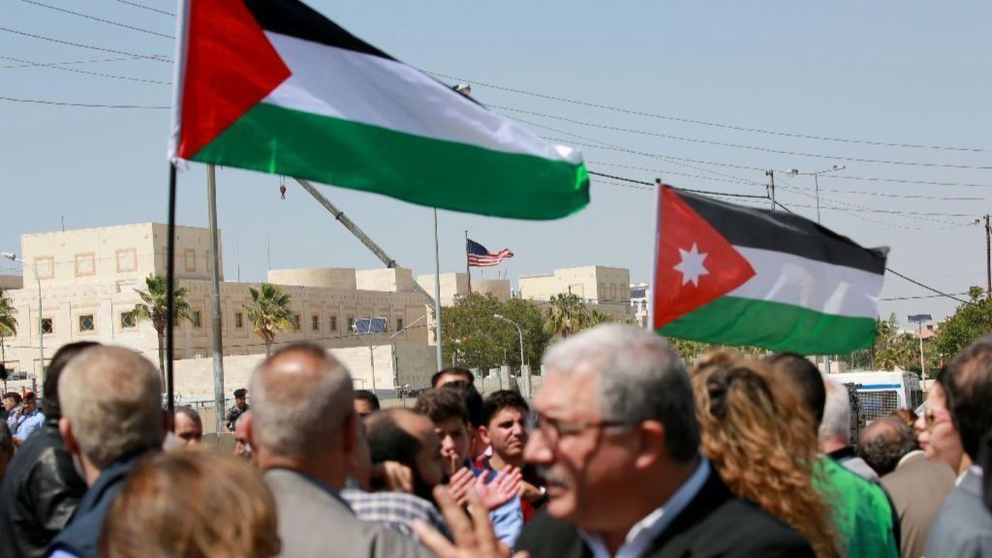 تظاهرات در اردن در اعتراض به تجاوز نظامی آمریکا به سوریه