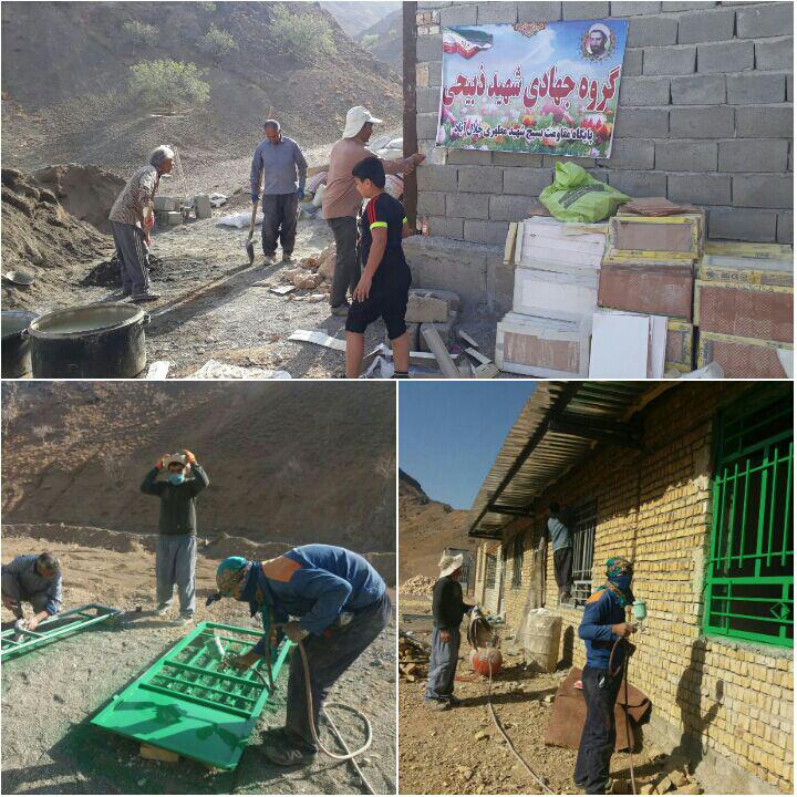 انجام فعالیت‌های عمرانی در بقعه امامزاده سیدهاشم حسینی شهرستان بردسکن