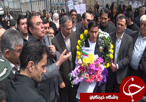 استقبال از تکواندوکار قهرمان میانه ای