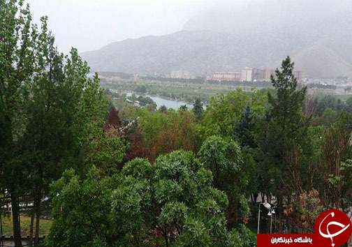 تداوم بارش باران تا فردا بعد از ظهر در لرستان+تصاویر