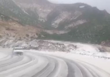 کلاه زمستان بر سر بهار در ایلام + فیلم