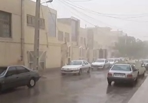 خوشحالی شهروندان با بارش باران + فیلم