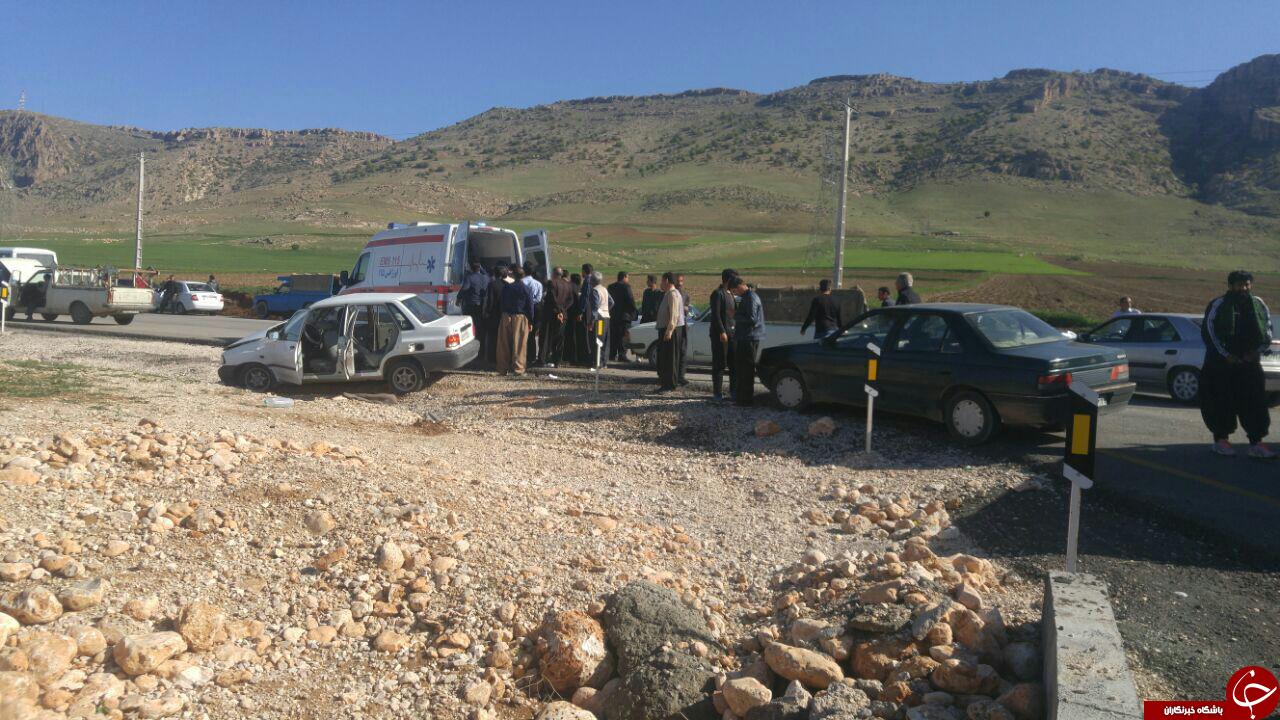 انتقال مصدومین تصادف کرند غرب با بالگرد به کرمانشاه
