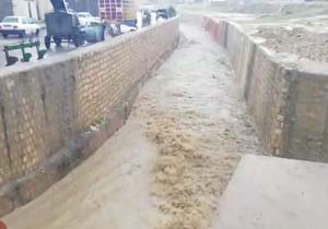 طغیان رودخانه در آبدانان + فیلم