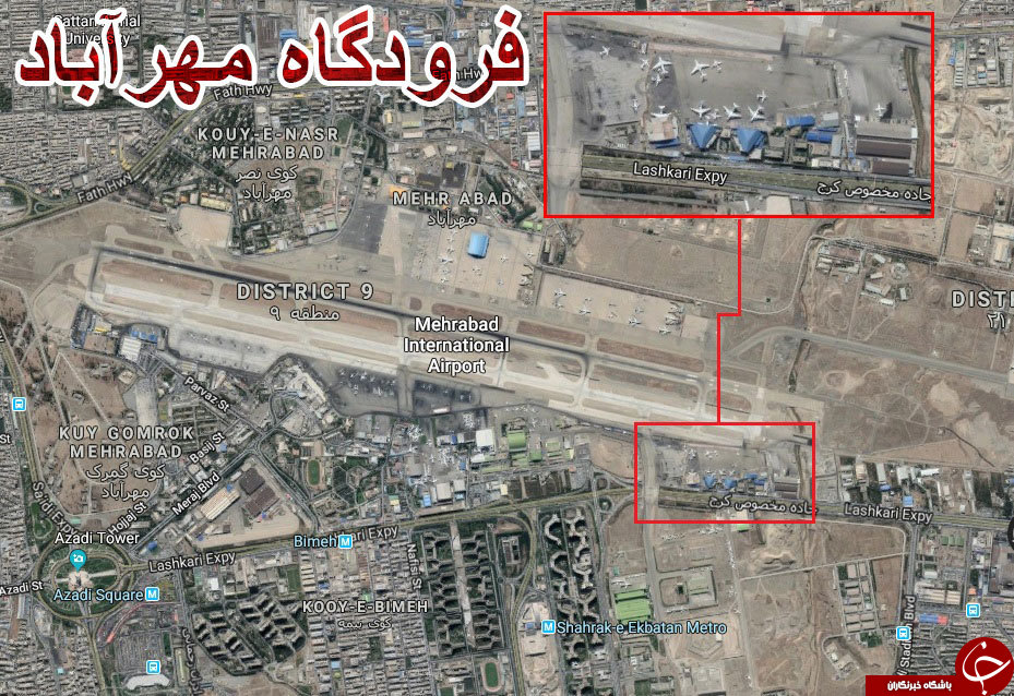 گاف صهیونیست ها و بی بی سی درباره پایگاه هوایی ایران در سوریه! عکس