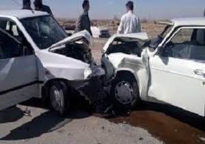 شش زخمی در برخورد شدید پراید با پیکان