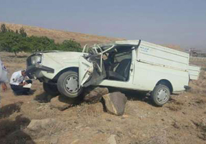یک کشته و دو مصدوم در حادثه رانندگی