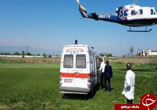 پرواز بالگرد اورژانس مازندران برای نجات مادر باردار + تصاویر