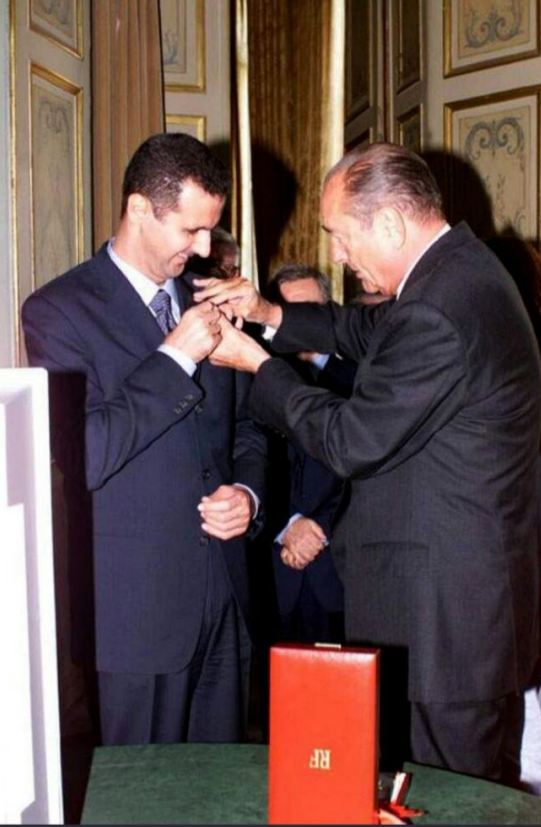 بشار اسد نشان &laquo;لژیون دونور&raquo; فرانسه را پس داد