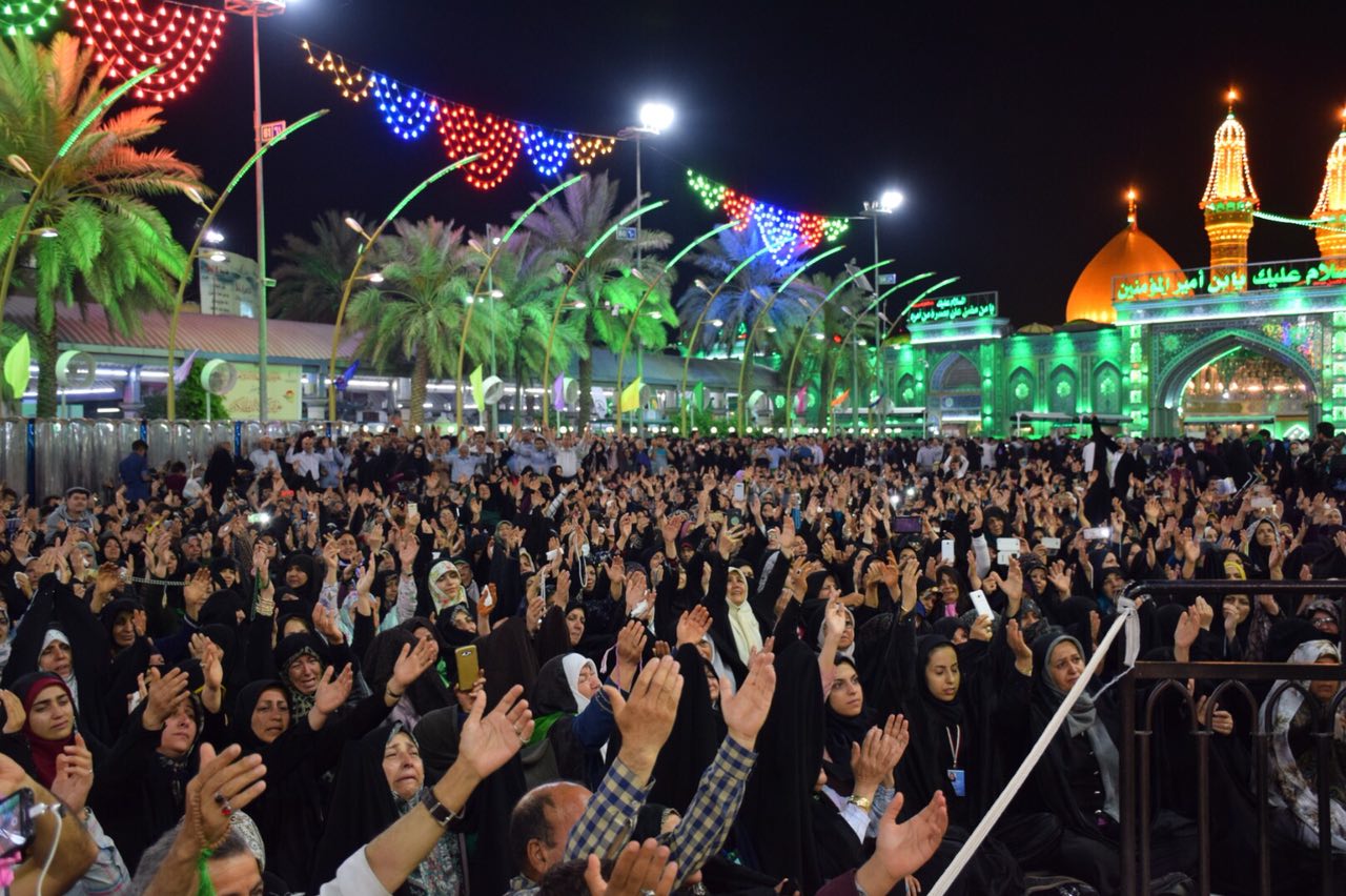 تصاویر جشن ولادت امام حسین (ع)در بین الحرمین
