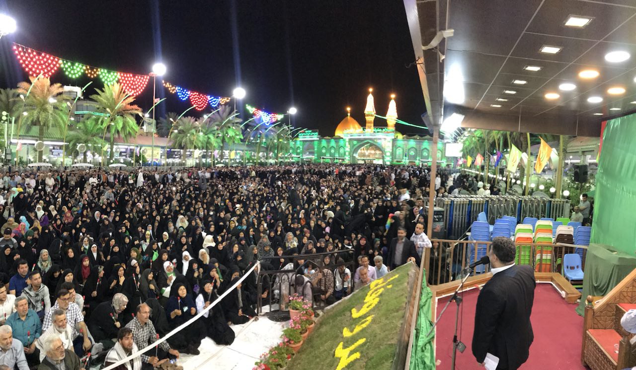 تصاویر جشن ولادت امام حسین (ع)در بین الحرمین