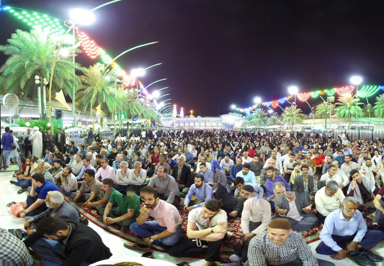 تصاویر جشن ولادت امام حسین (ع)در بین الحرمین