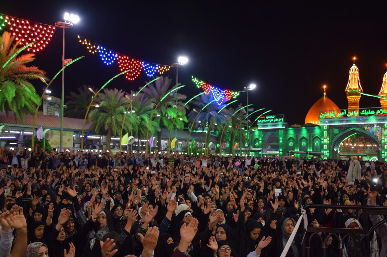 تصاویر جشن ولادت امام حسین (ع)در بین الحرمین