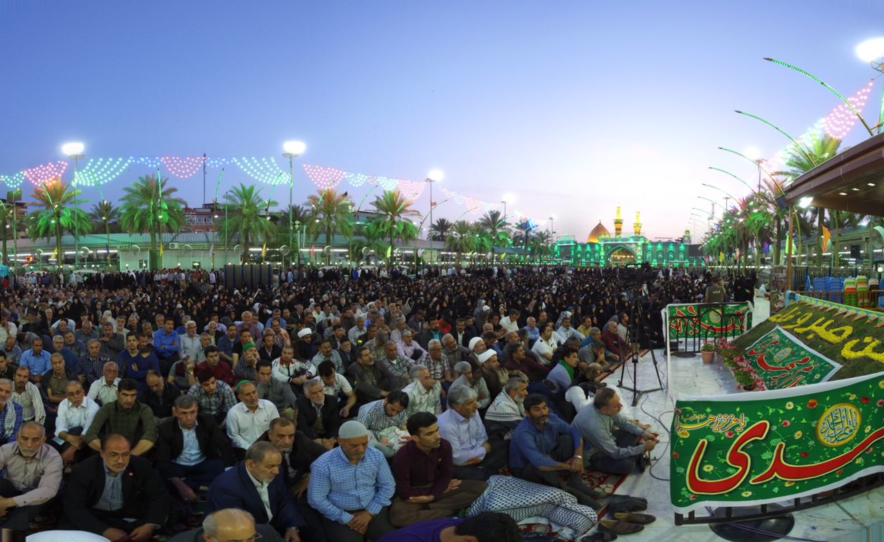 گزارش تصويری مراسم دعای پرفیض ندبه در کربلای معلی