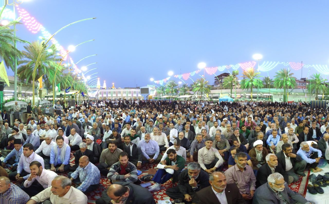 گزارش تصويری مراسم دعای پرفیض ندبه در کربلای معلی