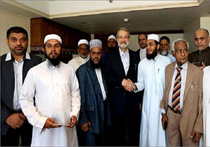 دیدار رئیس مجلس کشور با برخی علمای سریلانکا + فیلم
